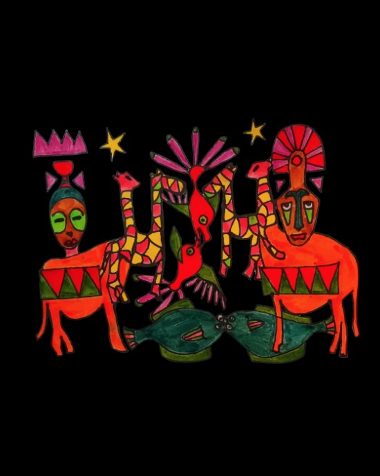 GEORGIANNA X SHAIKKO AFRICAN TEE GAN224TB1-2020