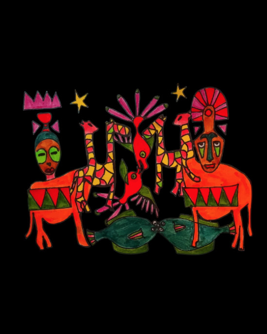 GEORGIANNA X SHAIKKO AFRICAN TEE GAN224TB1-2020
