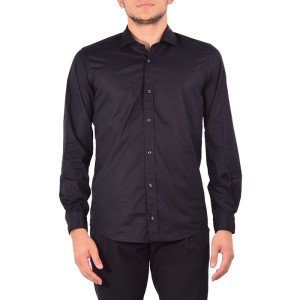 SHAIKKO ΠΟΥΚΑΜΙΣΟ BLACK STRETCH SK07M2SH001-243D SK07M2SH001-243D