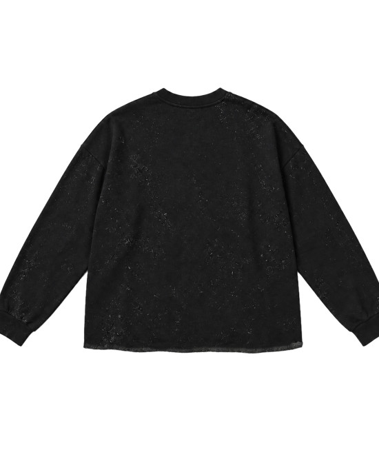 SHAIKKO IDH CREW NECK LS 295 gsm FRENCH TERRY SKU226TA01-02M