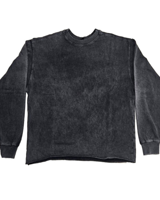 SHAIKKO IDH CREW NECK LS 295 gsm FRENCH TERRY SKU226TA01-02V